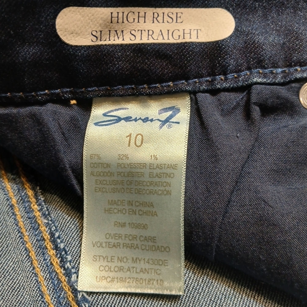 Seven7 High Rise Slim Straight Jeans - Picture 2 of 9